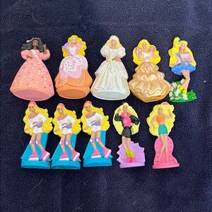 Vintage Barbie McDonalds 1991 Fashion Doll Figurine Set - Multicolor lot